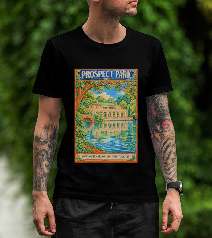 Prospect Park Boathouse Brooklyn New York City T-Shirt