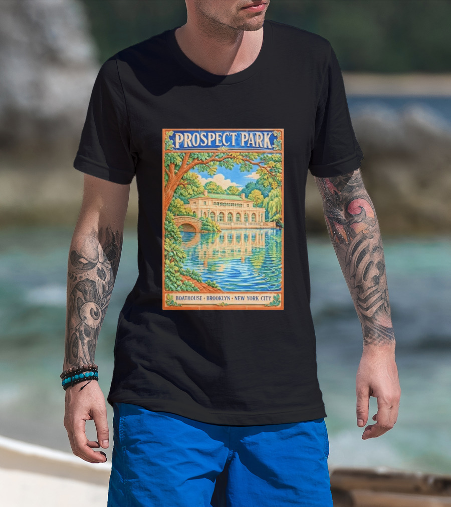 Prospect Park Boathouse Brooklyn New York City T-Shirt