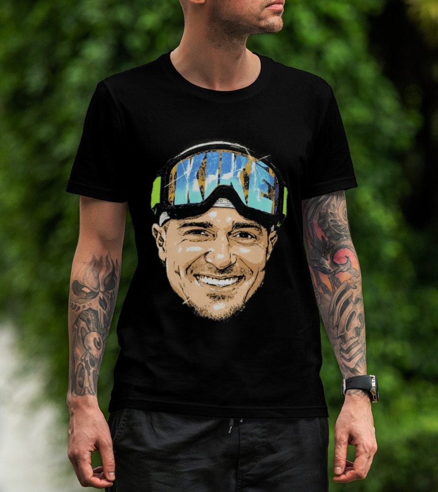 Kike Hernandez Dodgers Number 8 Face Goggles T-Shirt