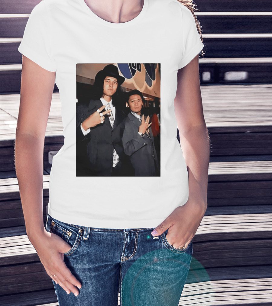 Shohei Ohtani And Ippei Mizuhara Cubbies Style Polaroid T-Shirt