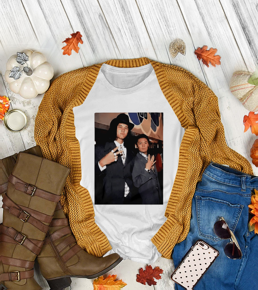 Shohei Ohtani And Ippei Mizuhara Cubbies Style Polaroid T-Shirt