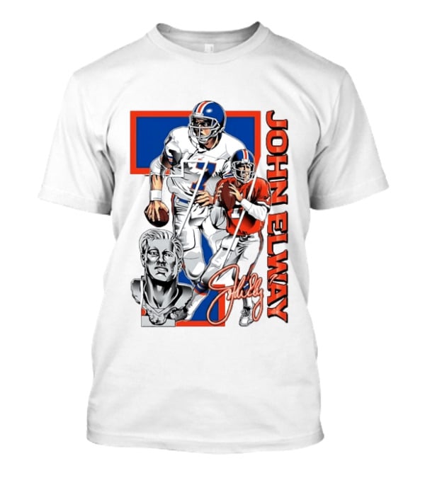 John Elway Denver Broncos Number 7 Quarterback T-Shirt