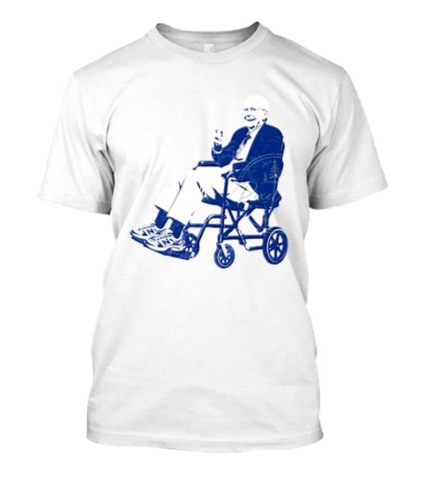 Kentucky Political Humor Go For Two Finger Man In Wheelchair Sneakers T-Shirt