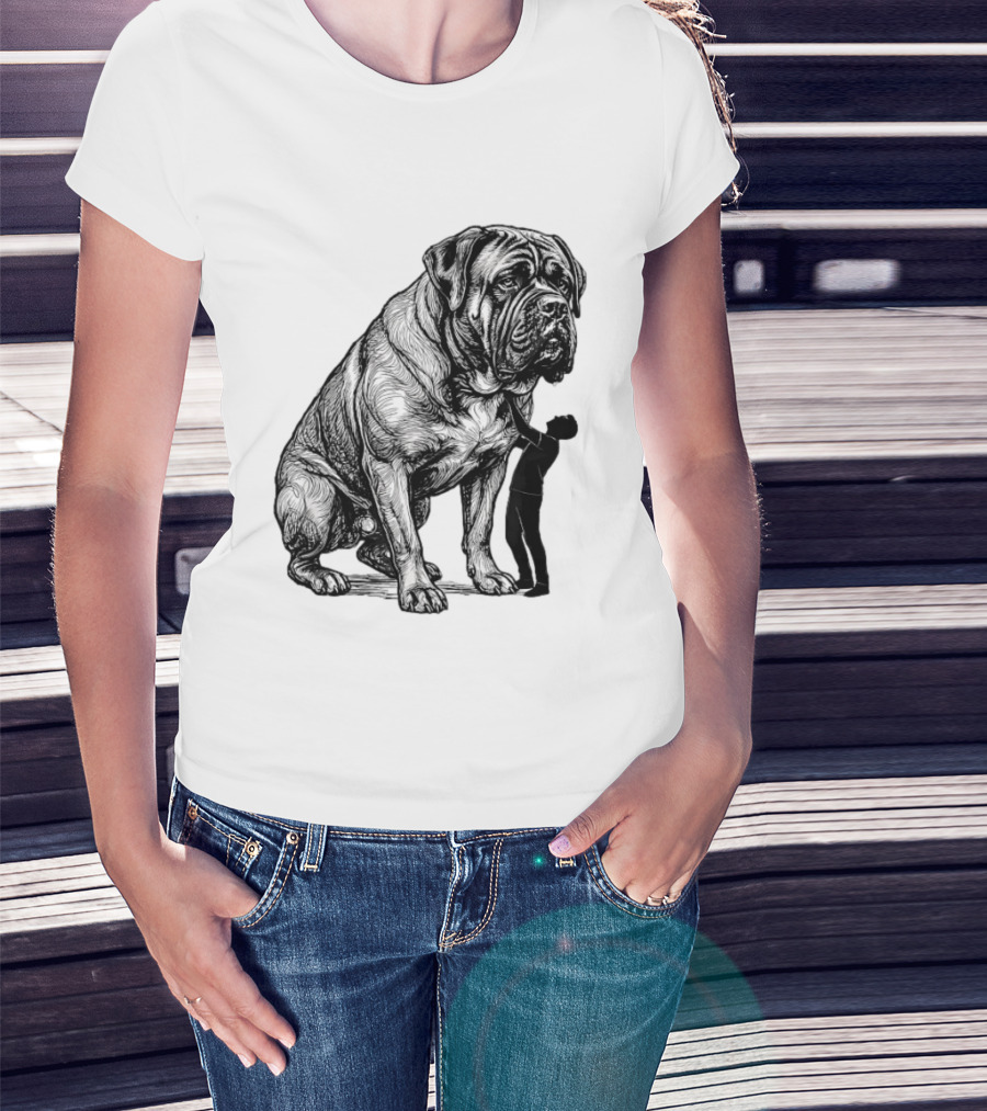Cane Corso 110 Pounds Leaning On Me Dog Lover T-Shirt