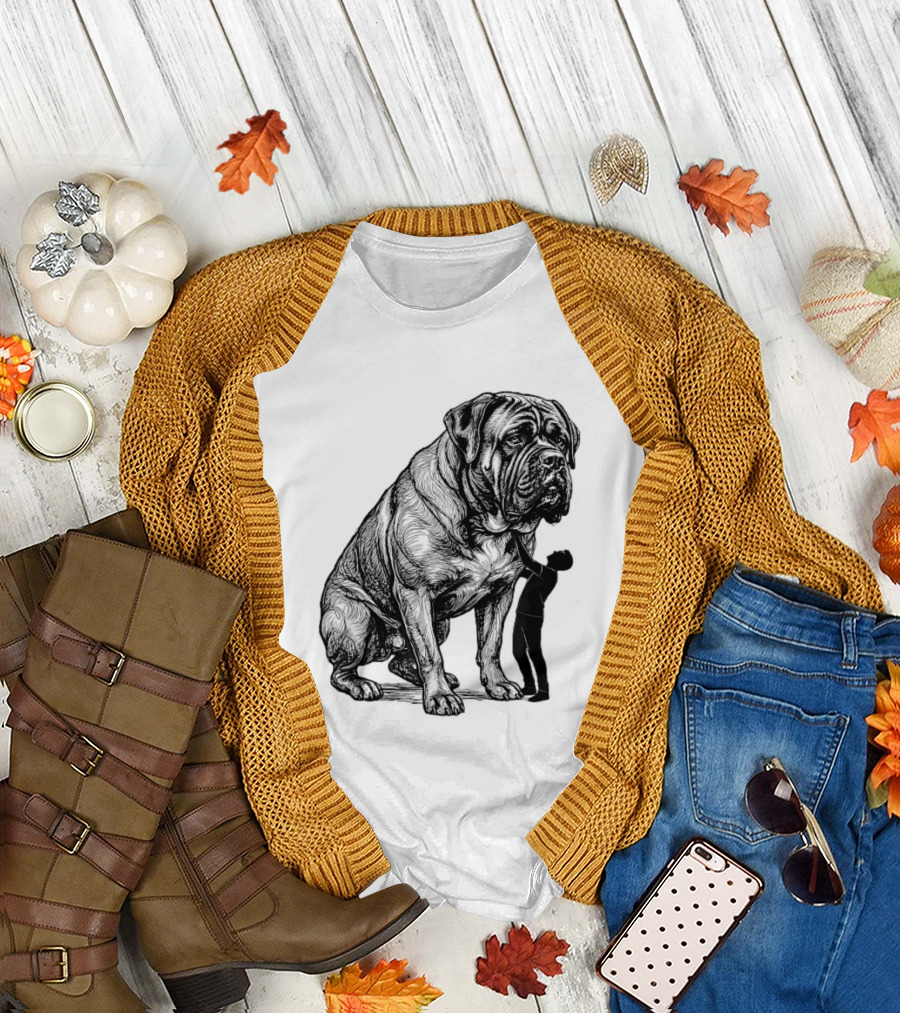 Cane Corso 110 Pounds Leaning On Me Dog Lover T-Shirt