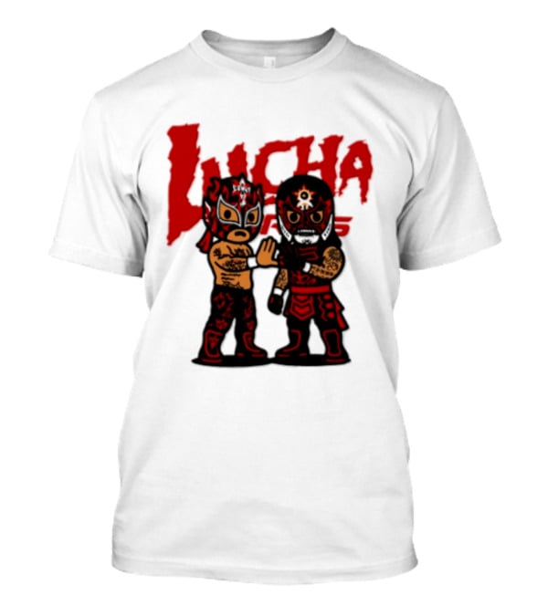 Penta El Zero Miedo Rey Fenix Lucha Bros Chibi Luchadores High Five T-Shirt