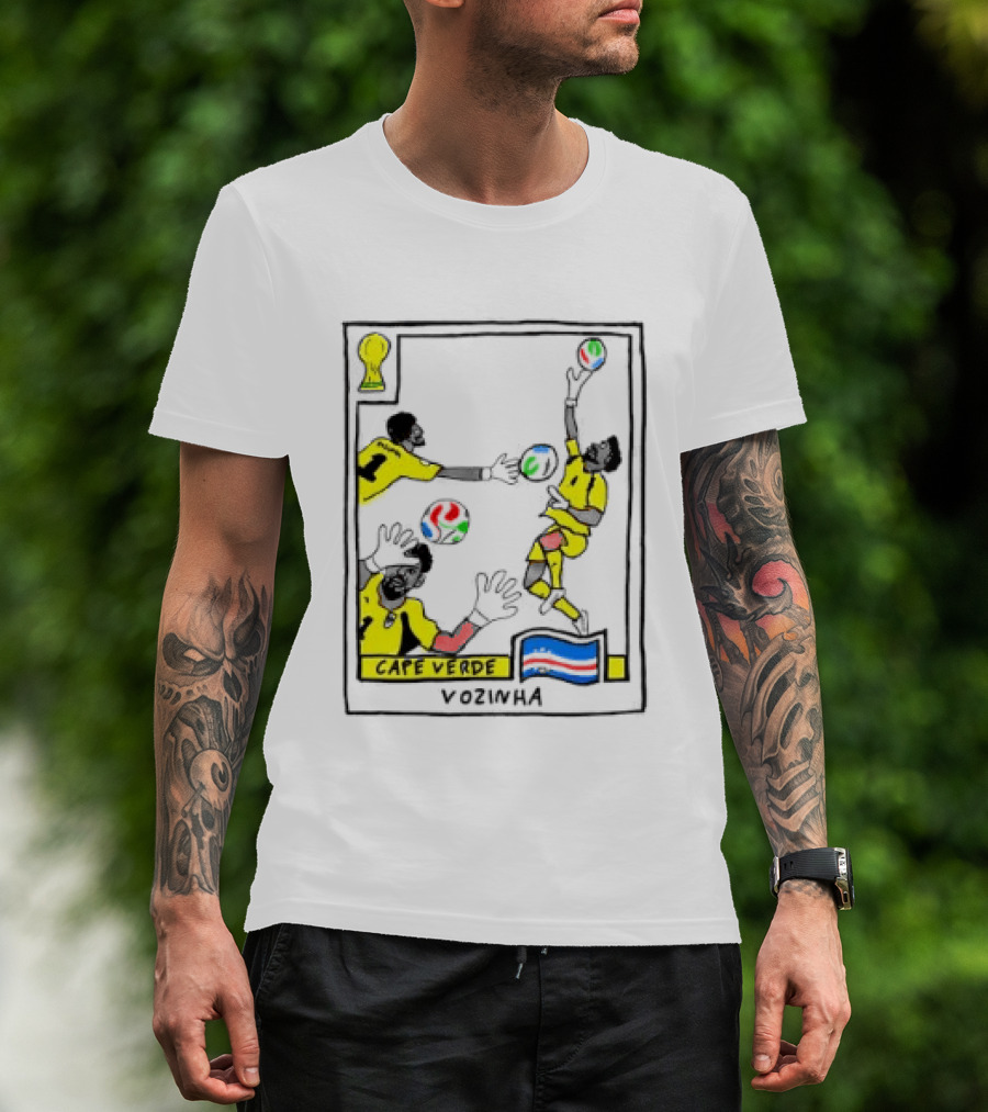 Cape Verde National Football Team Vozinha World Cup Celebration T-Shirt