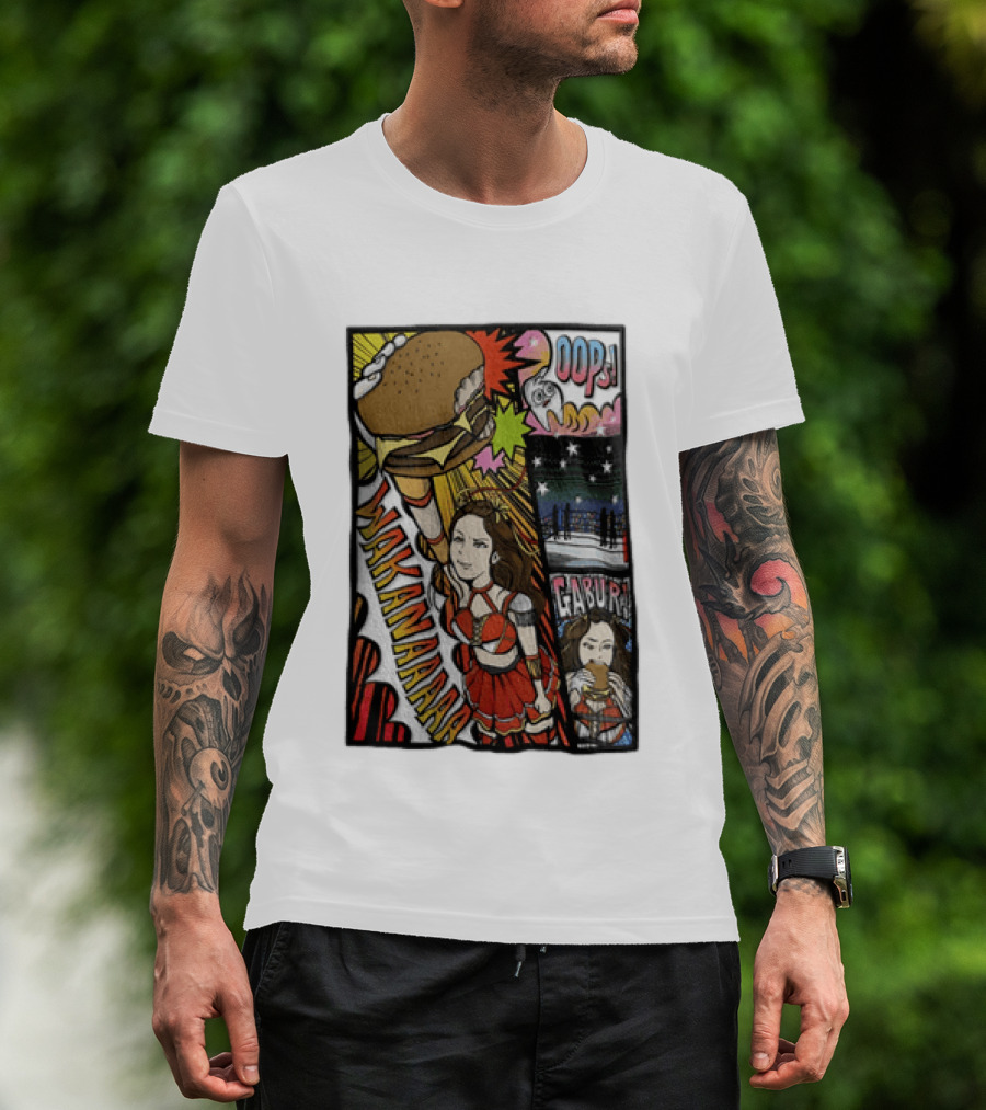 Wakana Tsukiyama Stardom Wakanaaaaa Oops Gaburi Comic Style Wrestling T-Shirt