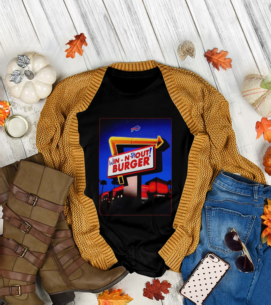 Buffalo Bills Win N Shout Burger Victory T-Shirt