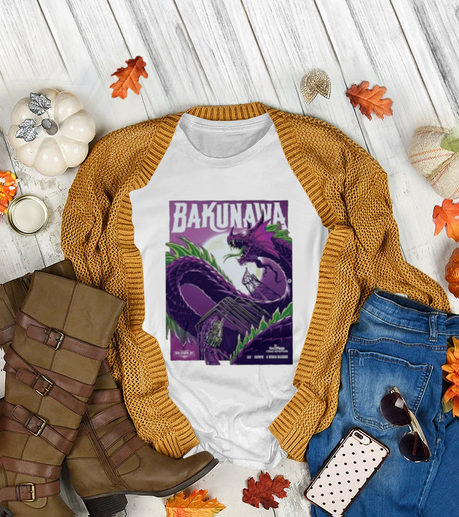 Bakunawa Project Purple Six Flags Great Adventure Roller 32 Stories 100 MPH 6 World Records T-Shirt