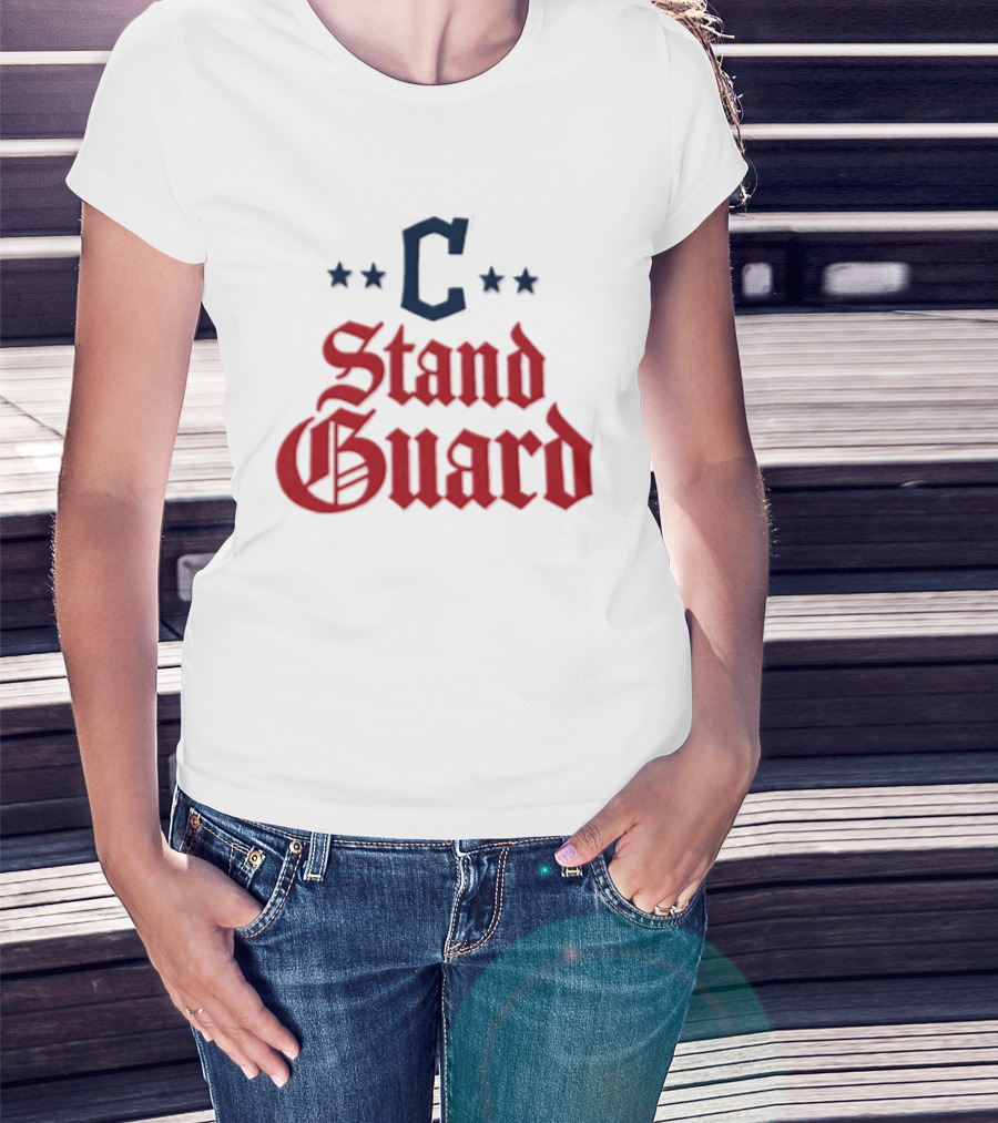 Cleveland C Stand Guard 2026 Guardians Stars T-Shirt