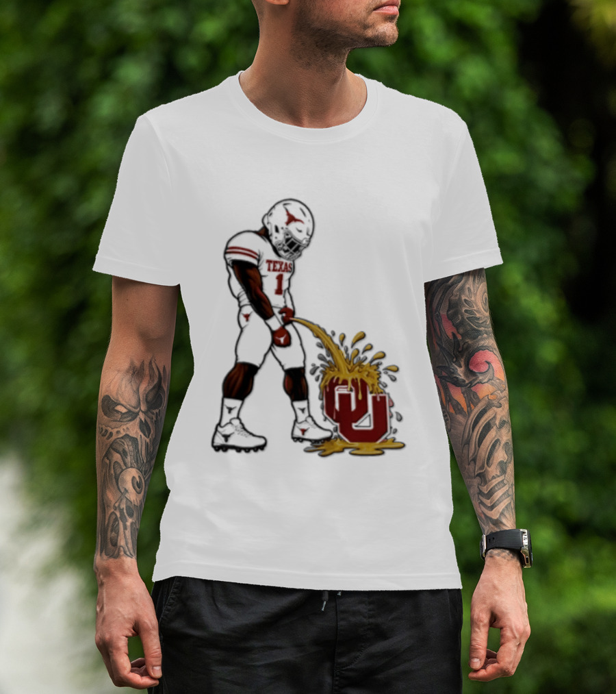 Colin Simmons Texas Football Rivalry With Oklahoma Sooners T-Shirt