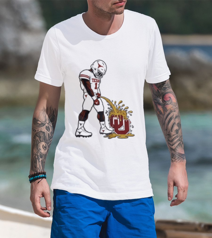 Colin Simmons Texas Football Rivalry With Oklahoma Sooners T-Shirt