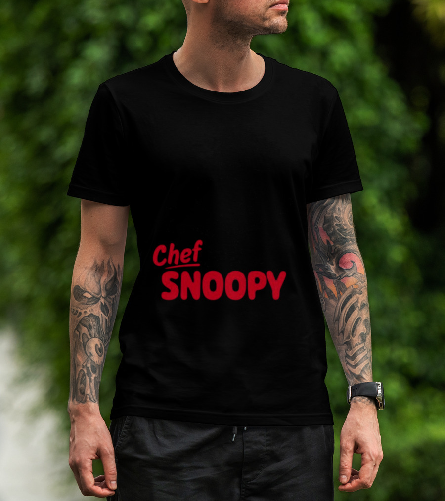 Chef Snoopy Peanuts Cooking Utensils T-Shirt
