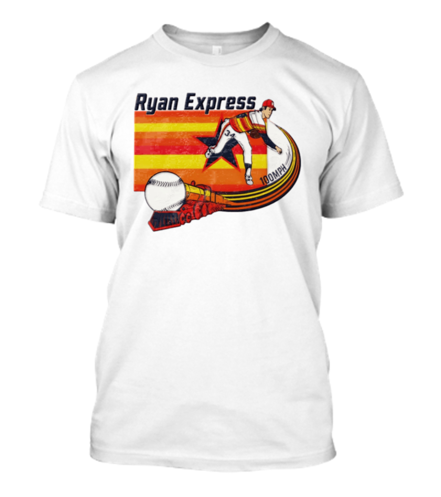 Ryan Express Pitcher 100 MPH Train 34 Star T-Shirt