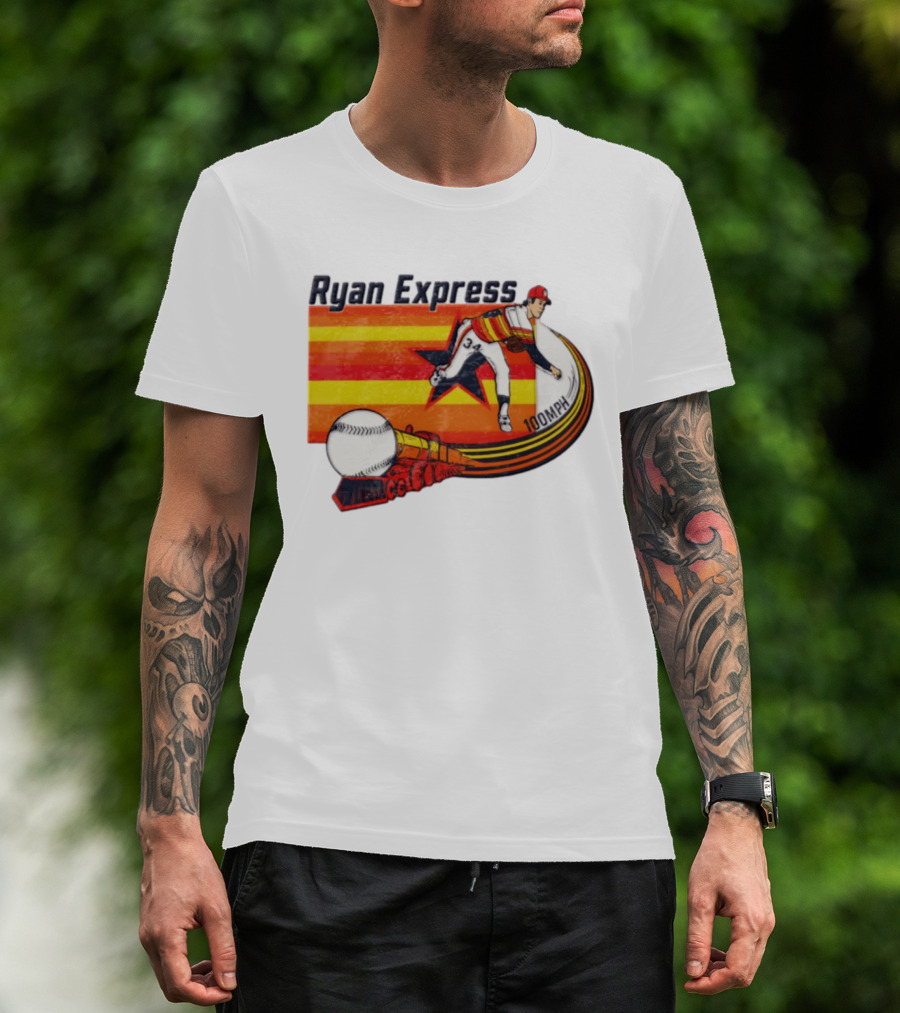 Ryan Express Pitcher 100 MPH Train 34 Star T-Shirt