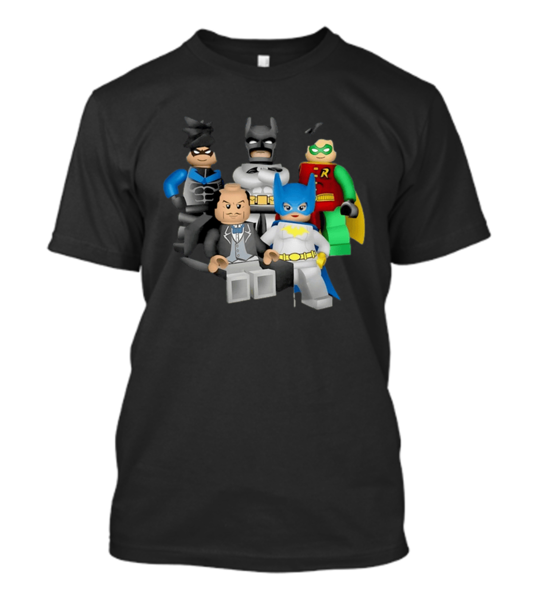 Lego Batman The Videogame Group Batman Robin Alfred LEGO Characters T-Shirt