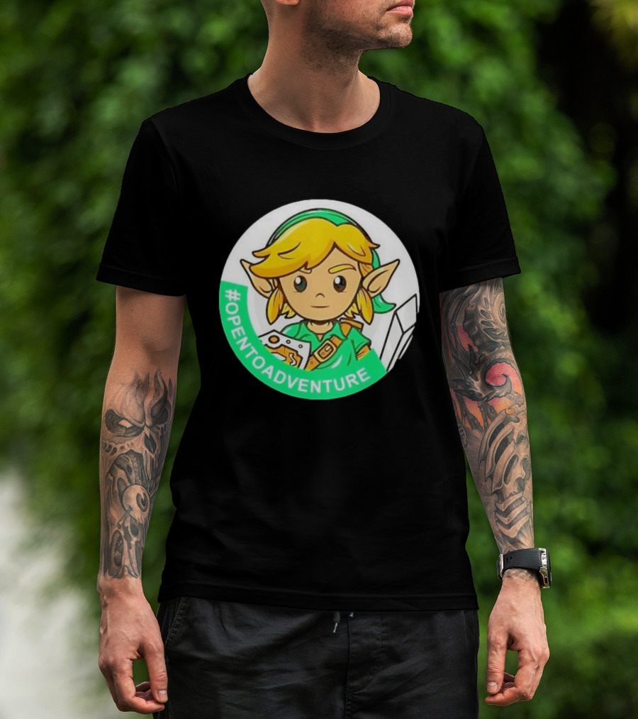 #OPENTOADVENTURE Link The Legend Of Zelda T-Shirt