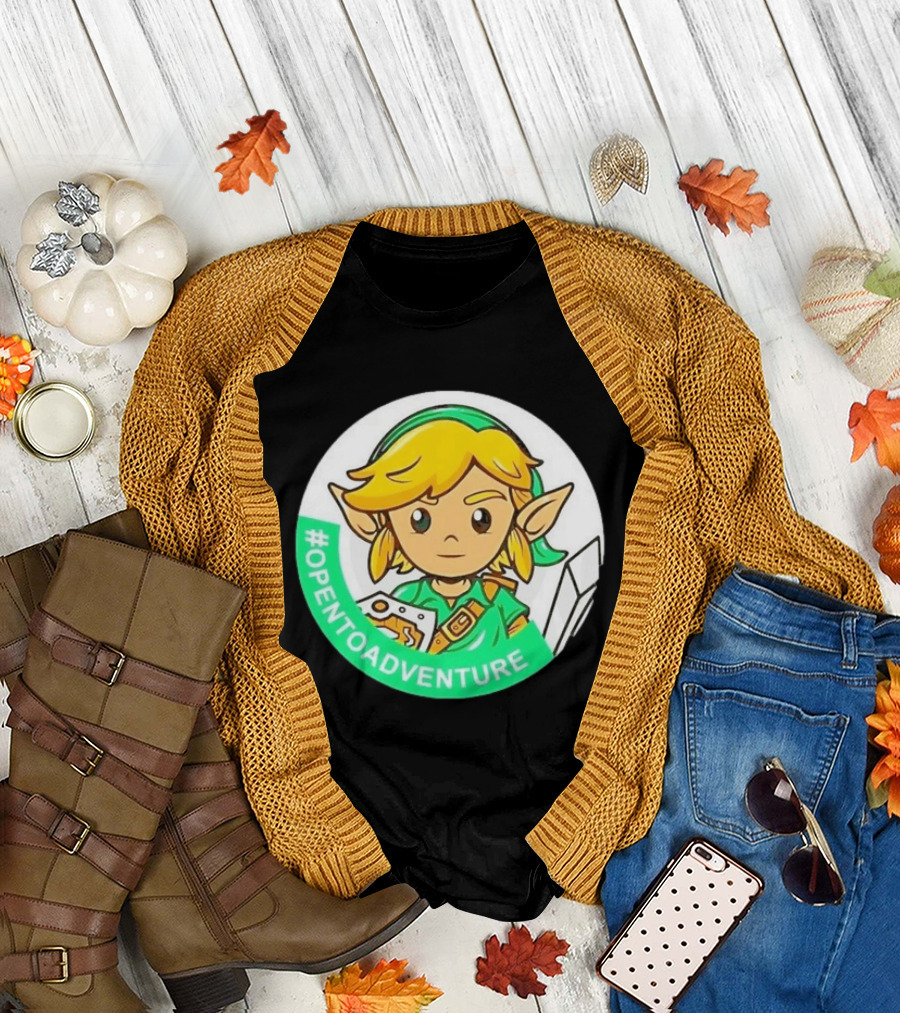 #OPENTOADVENTURE Link The Legend Of Zelda T-Shirt