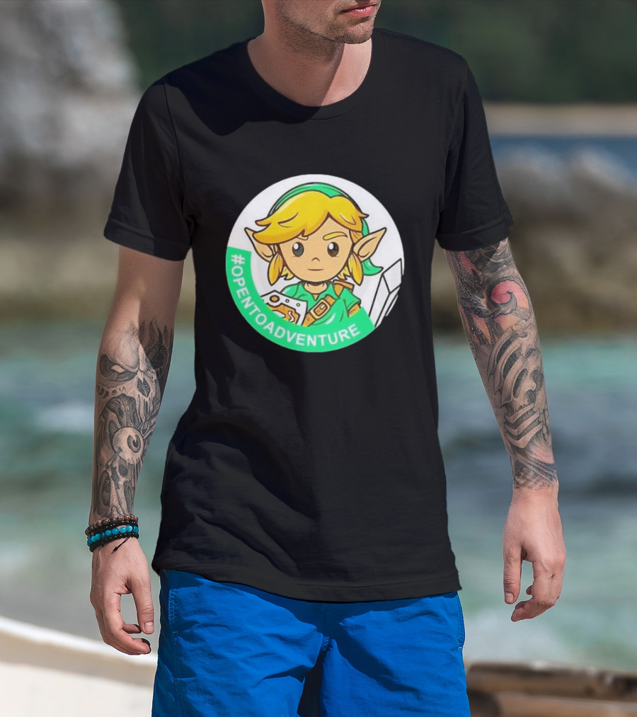 #OPENTOADVENTURE Link The Legend Of Zelda T-Shirt