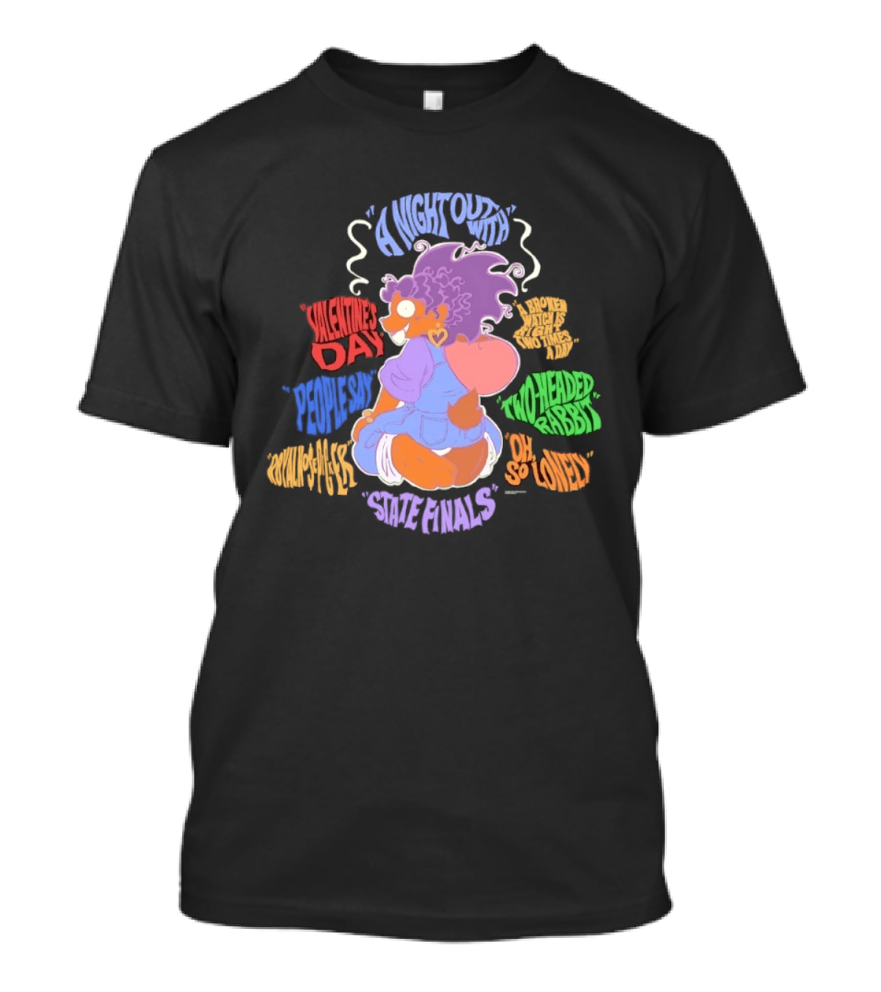A Night Out Valentine's Day Two Headed Rabbit Rare Animals So Loved T-Shirt