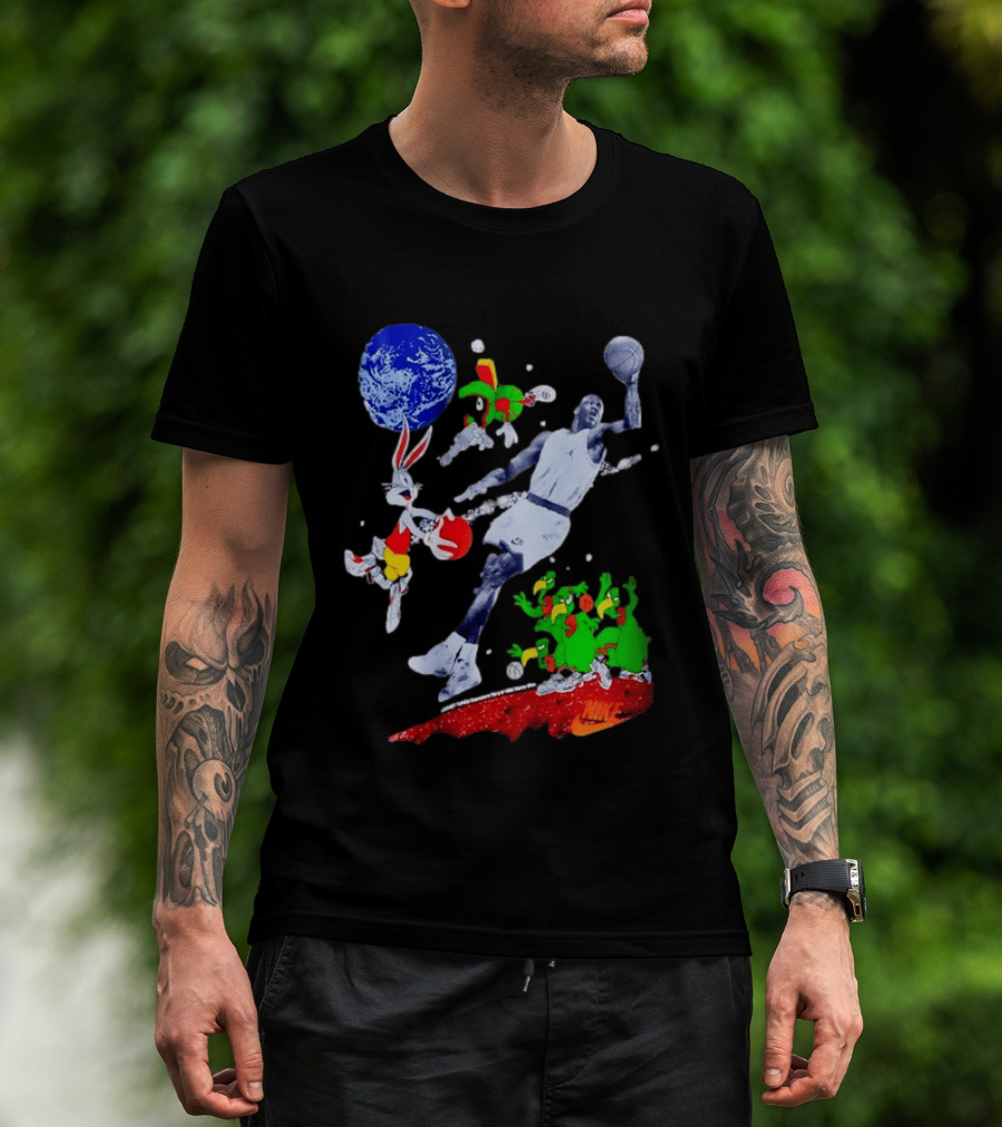 Nike Michael Jordan Looney Tunes Space Jam Basketball Nike T-Shirt