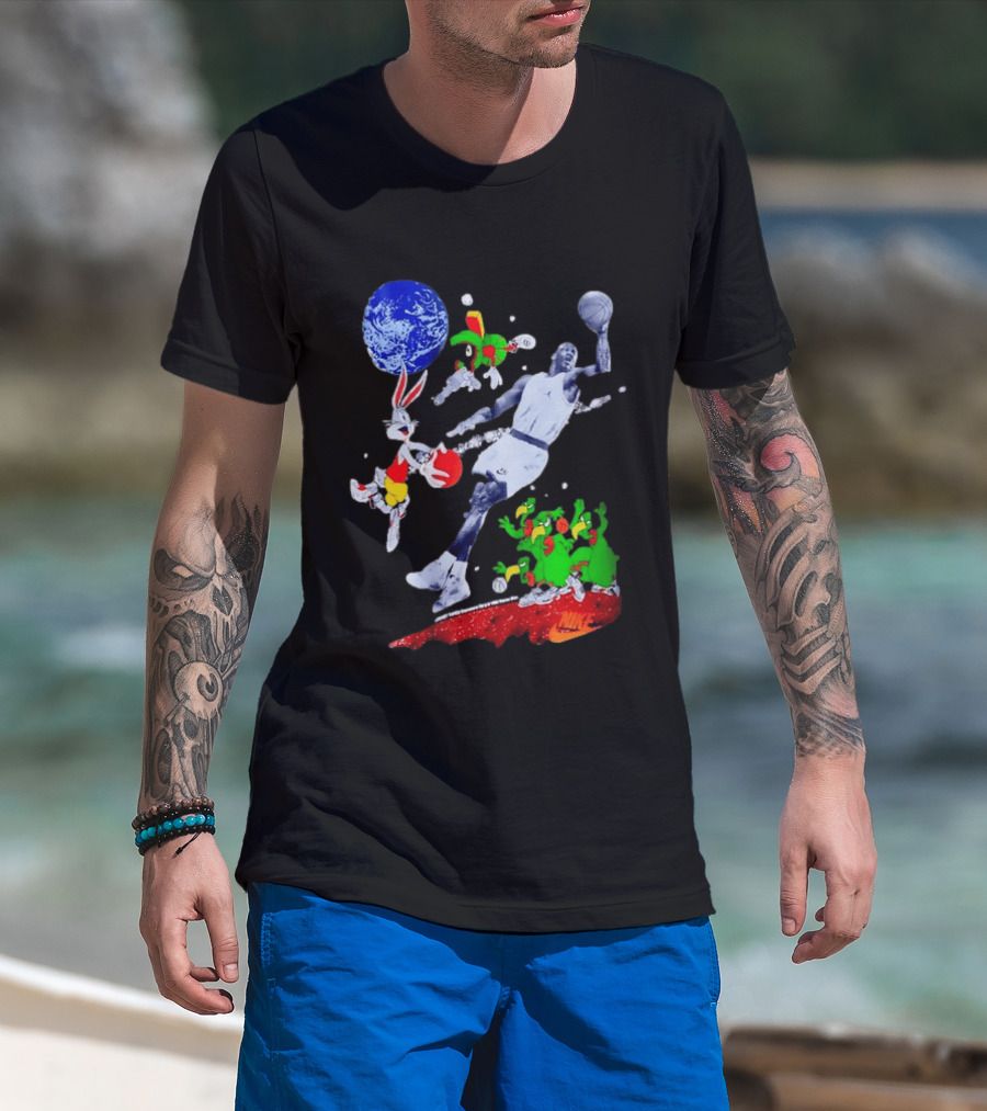 Nike Michael Jordan Looney Tunes Space Jam Basketball Nike T-Shirt
