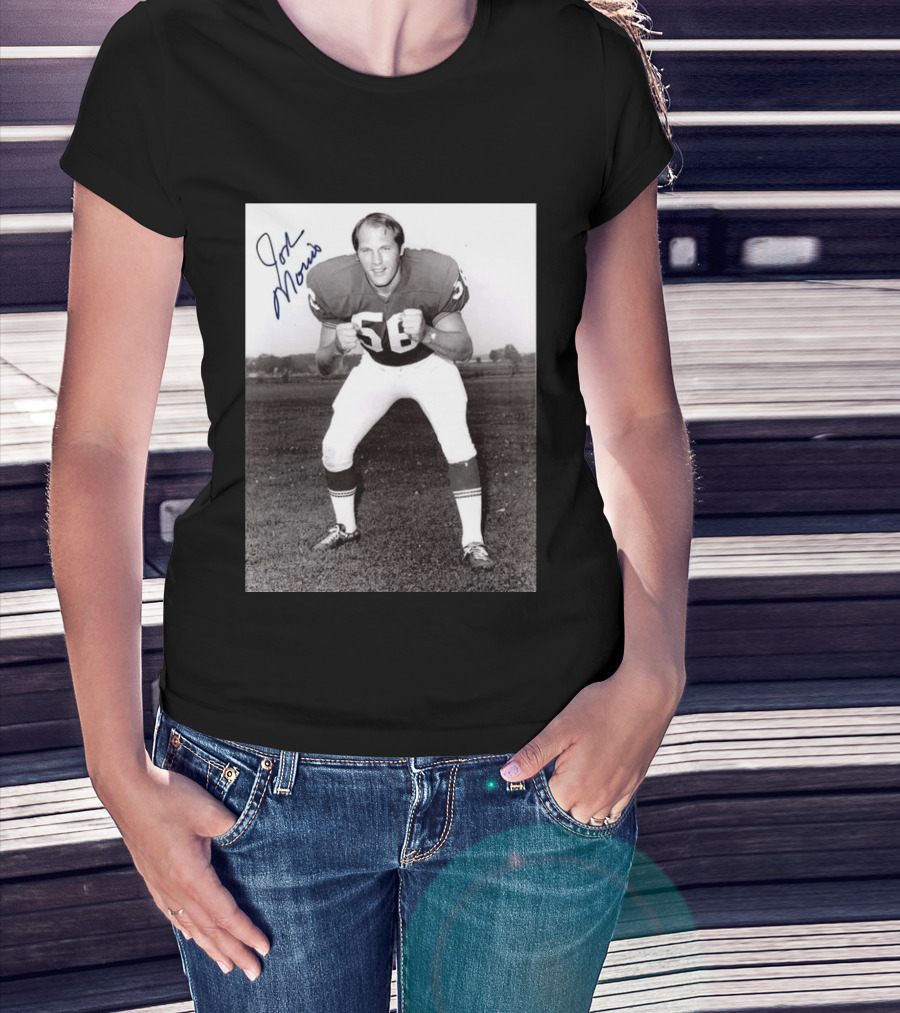 Rip Jon Morris 1942 2026 Signed Photo Vintage Football Player 56 T-Shirt