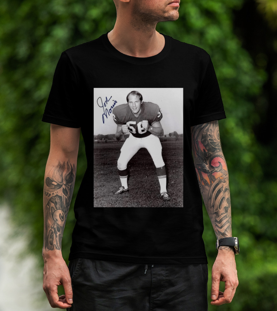 Rip Jon Morris 1942 2026 Signed Photo Vintage Football Player 56 T-Shirt