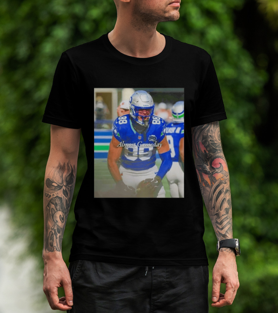 Seattle Seahawks Almost Gameday 88 Walker III Football Action T-Shirt