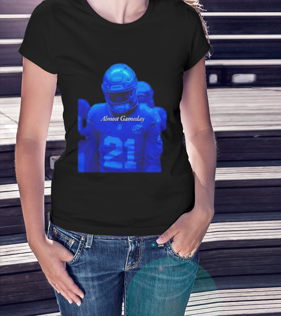 Seattle Seahawks 21 Almost Gameday Football Player T-Shirt