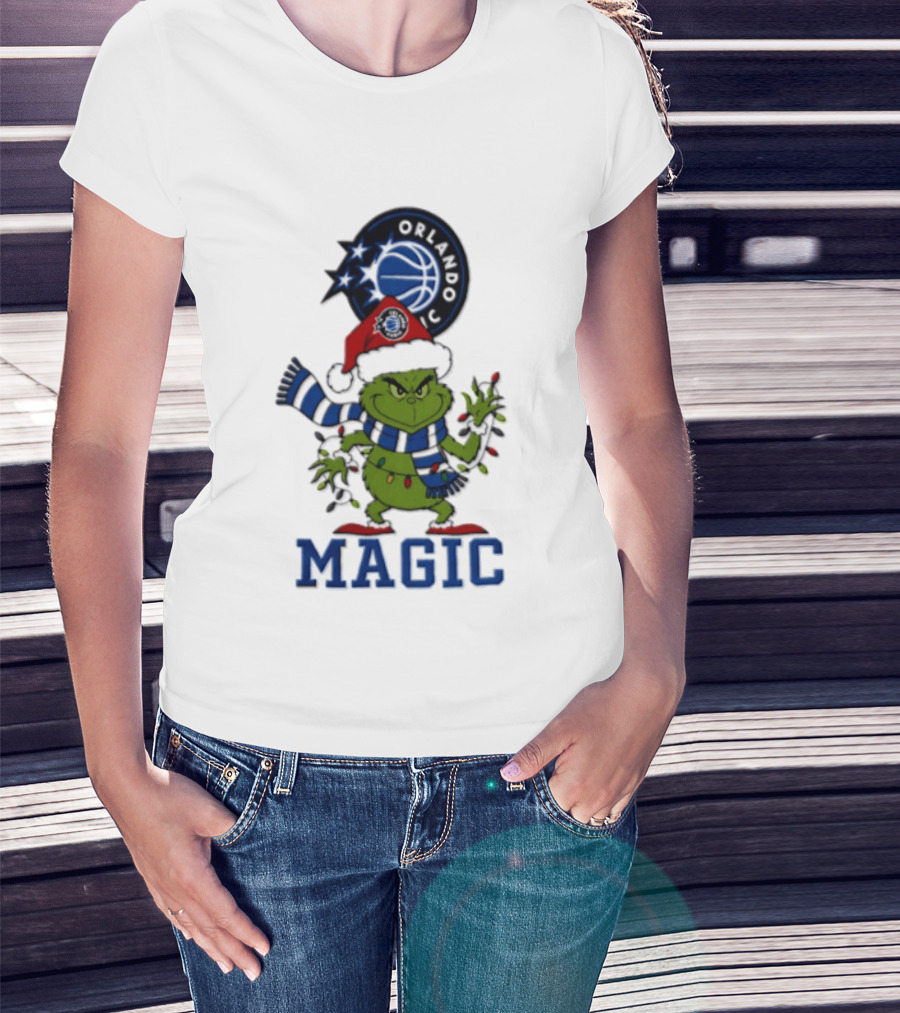 Grinch Orlando Magic Christmas 2026 Holiday Edition T-Shirt