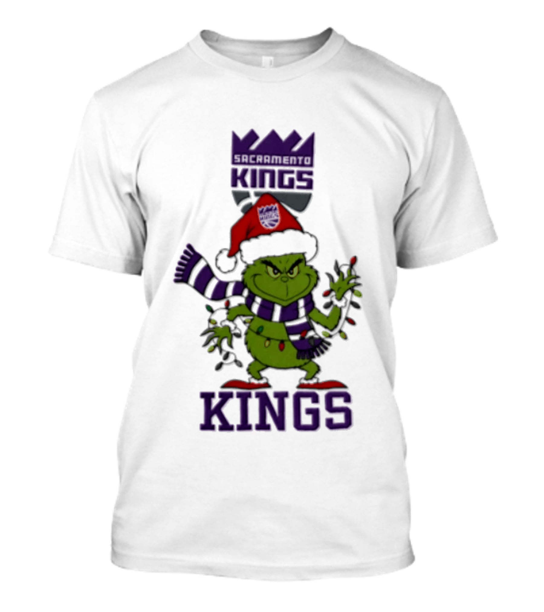 Grinch Sacramento Kings Christmas Heart Hands 2026 T-Shirt