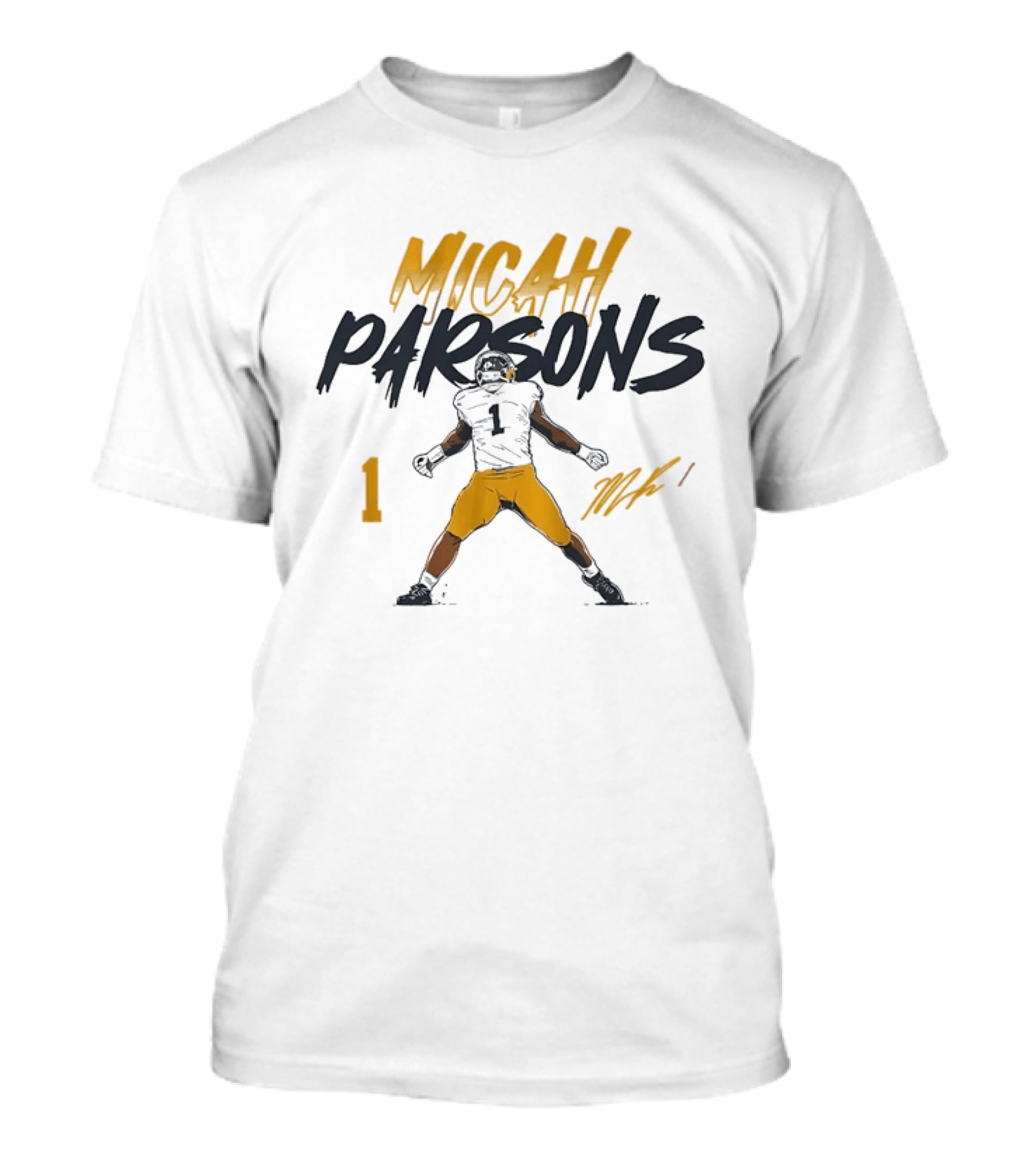 Micah Parsons 1 Football Dallas Cowboys Athlete T-Shirt