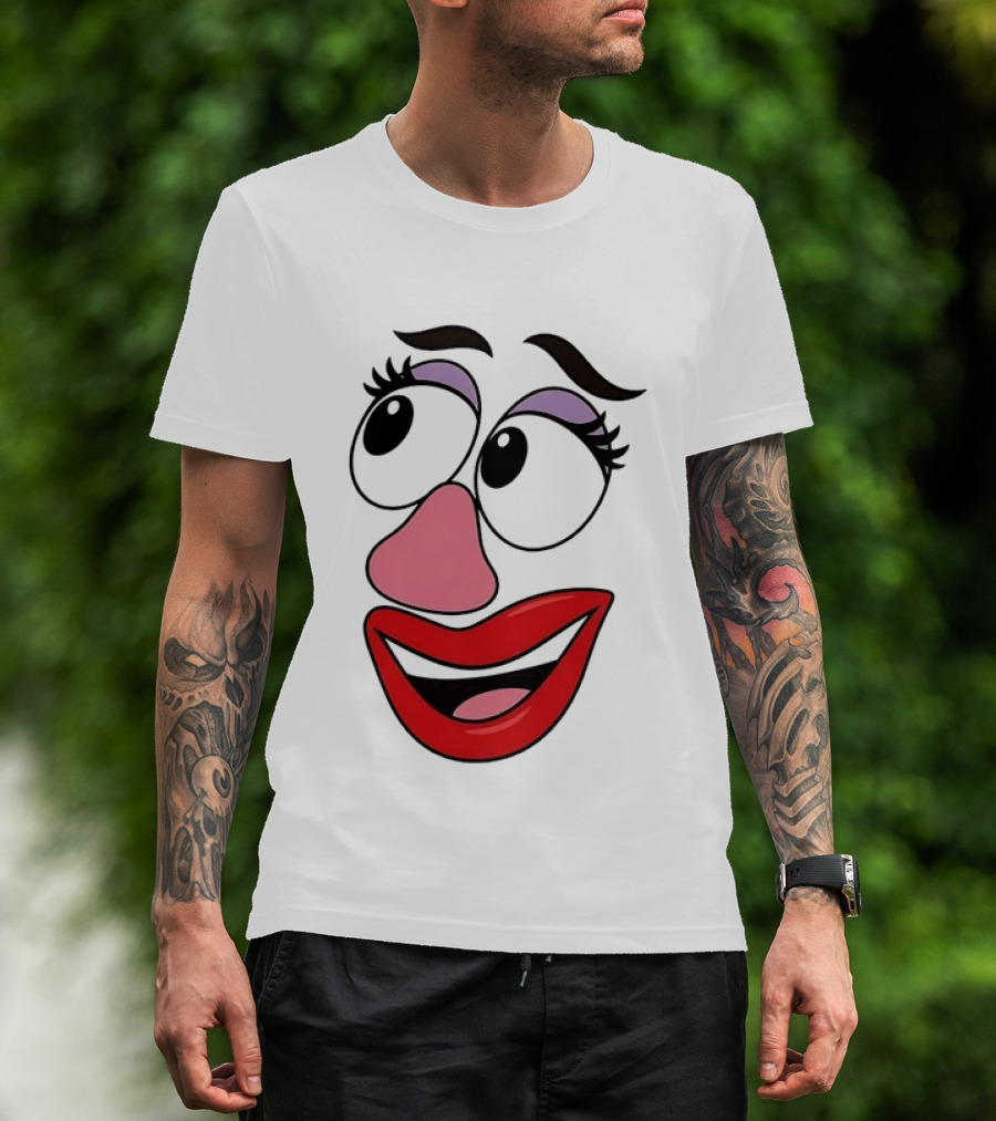 Mrs Potato Head Toy Story Hasbro Cartoon Face T-Shirt