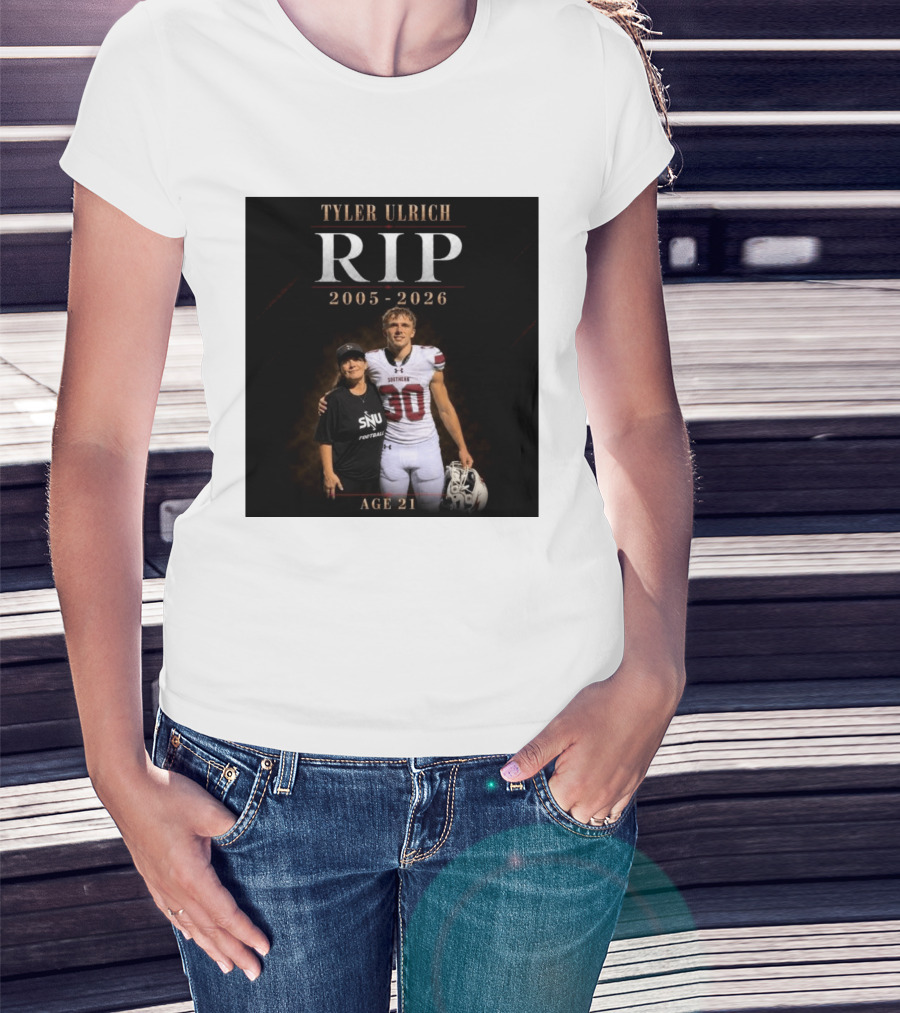 Tyler Ulrich RIP 2005 2026 Age 21 SNU Football T-Shirt