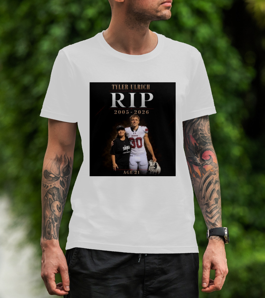 Tyler Ulrich RIP 2005 2026 Age 21 SNU Football T-Shirt