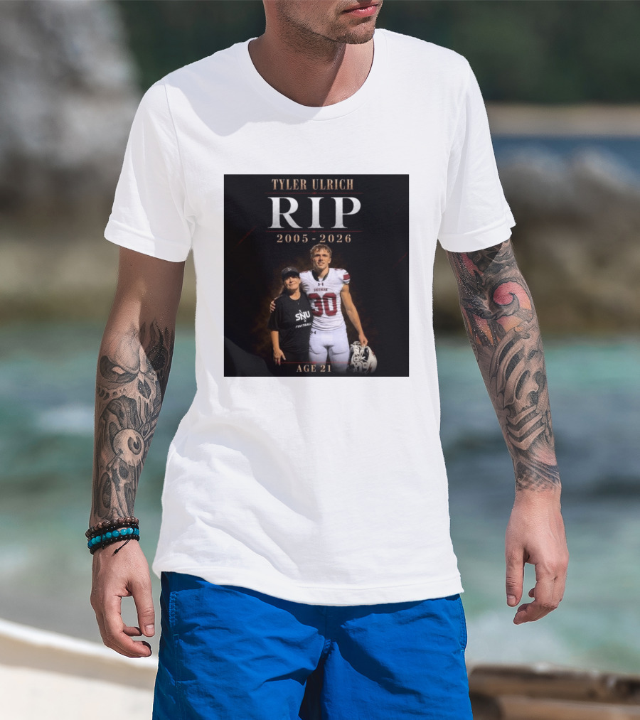 Tyler Ulrich RIP 2005 2026 Age 21 SNU Football T-Shirt