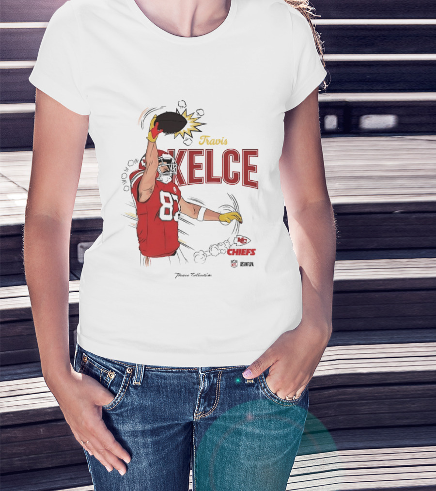 Travis Kelce Number 87 Kansas City Chiefs Football Chiefs 87 Kelce Player Catch T-Shirt