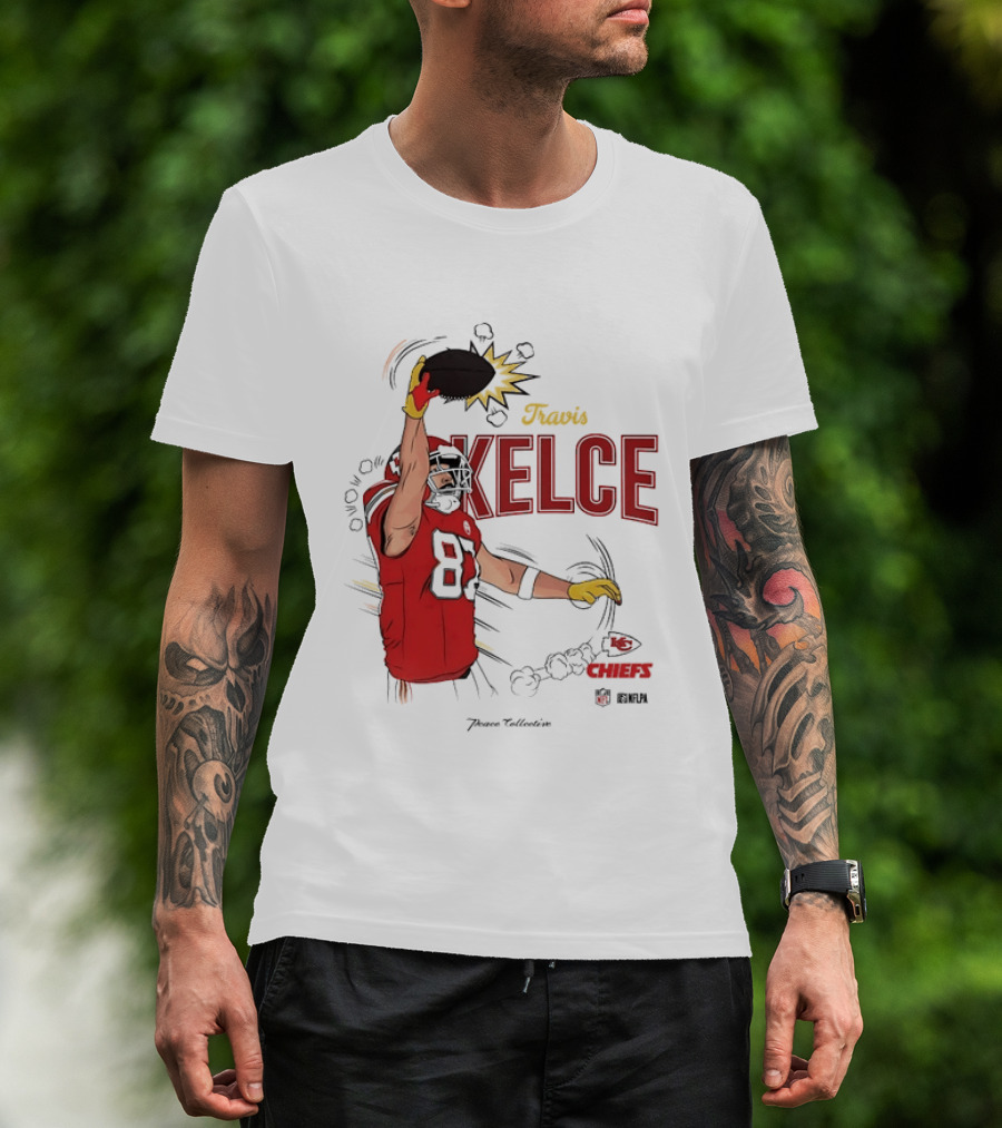 Travis Kelce Number 87 Kansas City Chiefs Football Chiefs 87 Kelce Player Catch T-Shirt