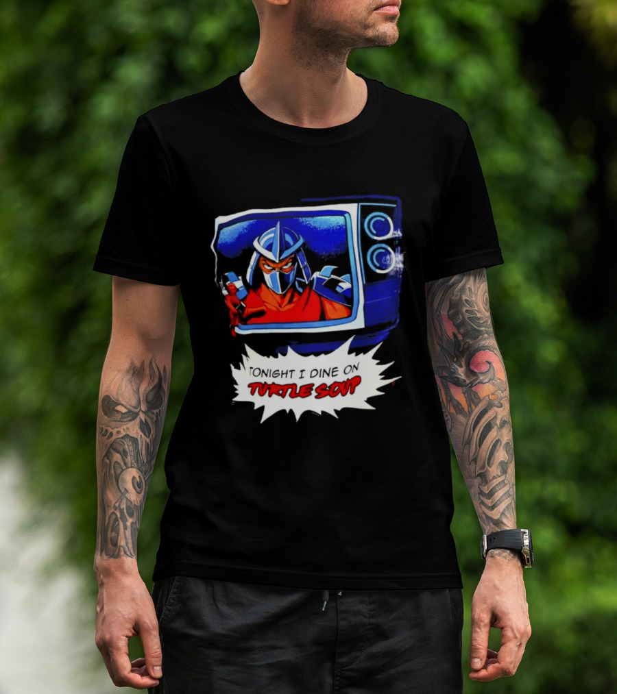 The Shredder Tonight I Dine On Turtle Soup Retro TV Villain Adventure T-Shirt