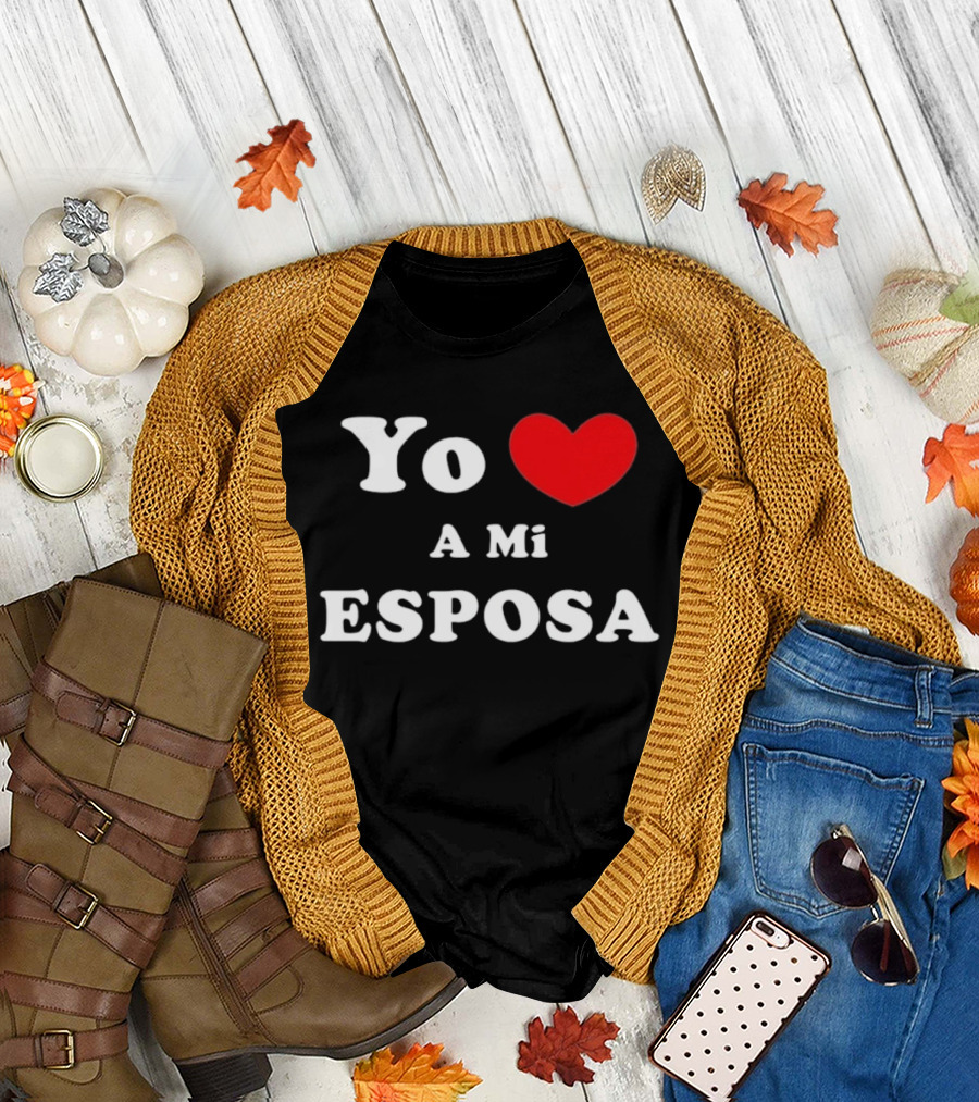 Yo Amo A Mi Esposa Red Heart Love My Wife T-Shirt