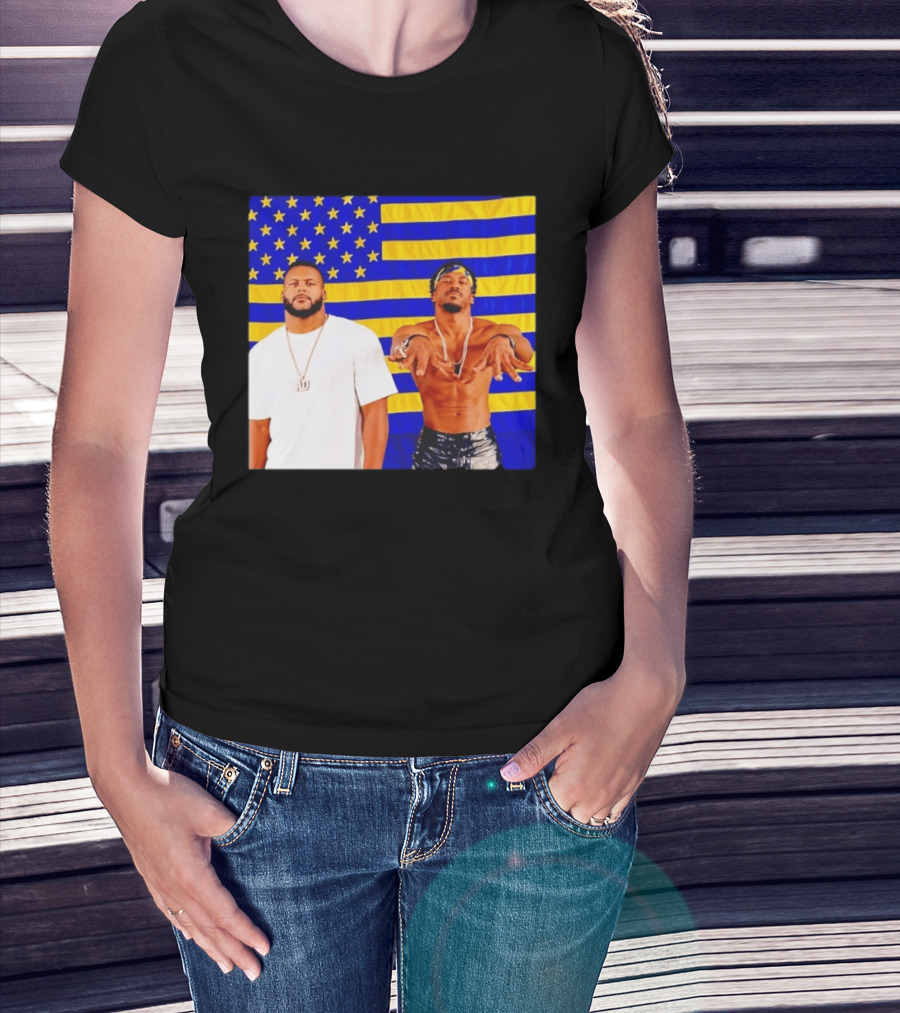 Aaron Donald And Jalen Ramsey Los Angeles Rams T-Shirt