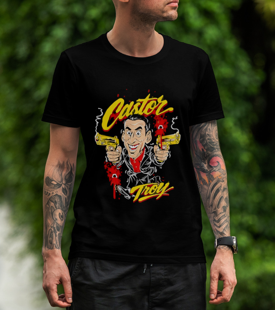 Castor Troy Face Off Nicolas Cage 90s Action Movie T-Shirt