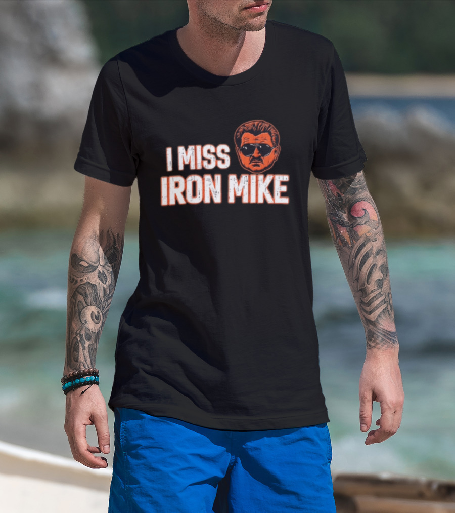 I Miss Iron Mike Ditka Chicago Bears Big Head T-Shirt