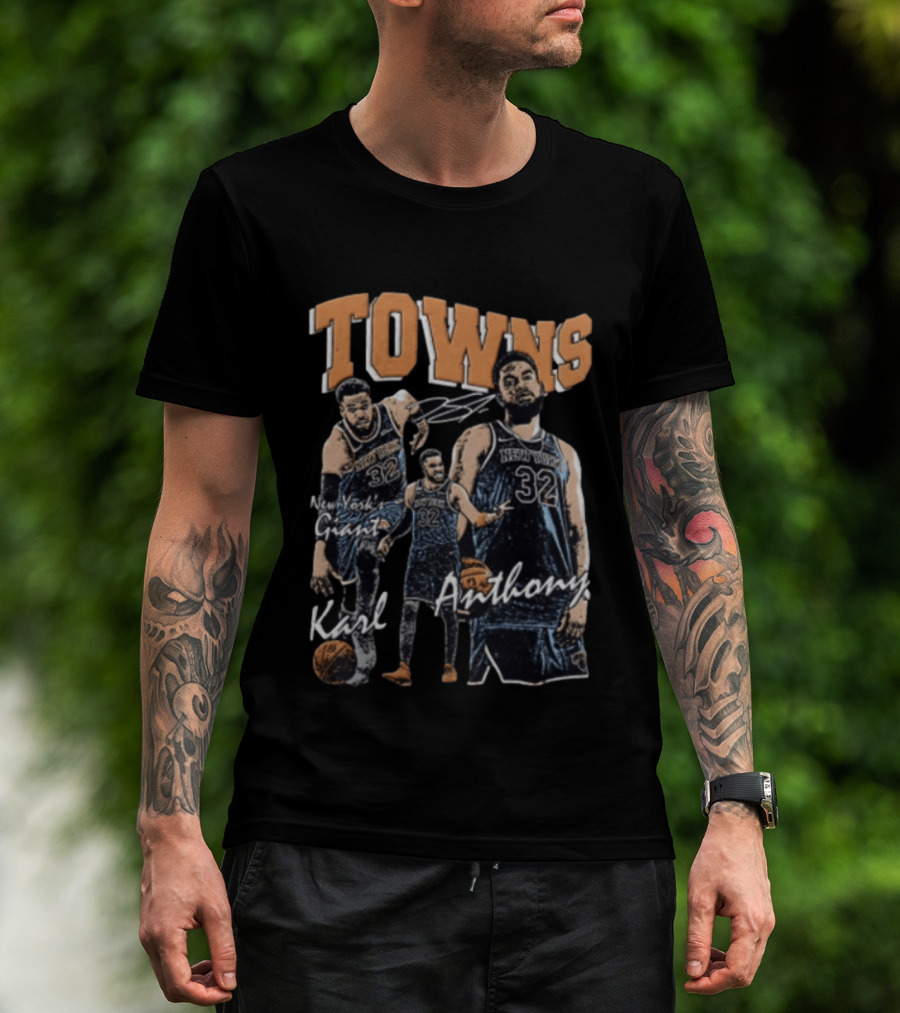 Karl Anthony Towns New York Knicks NBA Yorks Giant T-Shirt