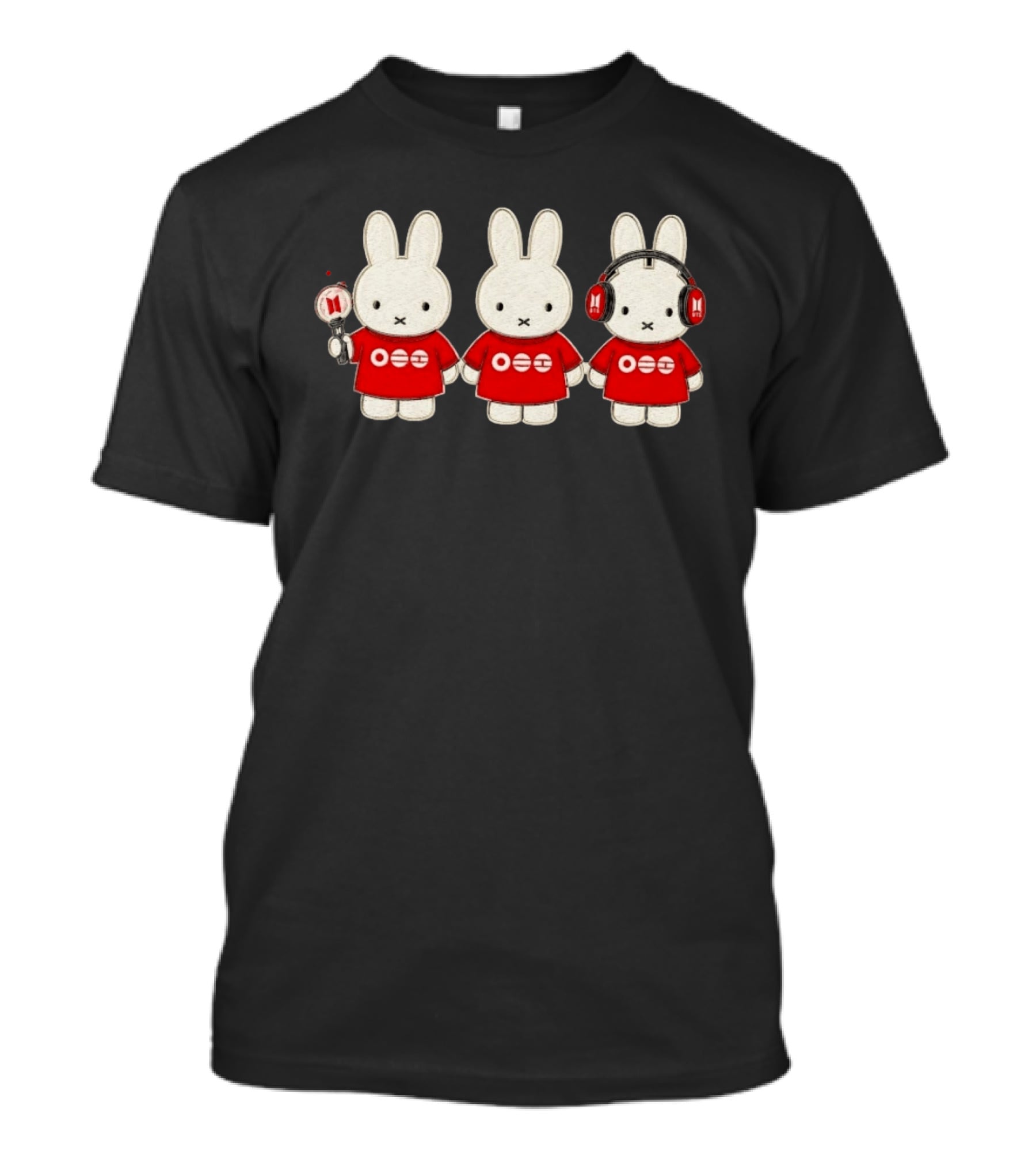 Miffy Bunny BTS Photocard Collage T-Shirt