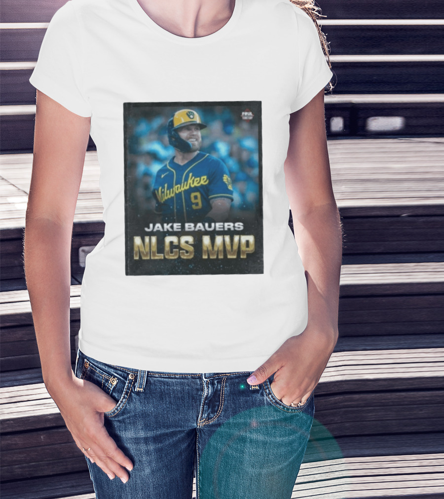 Jake Bauers Milwaukee Brewers No 9 NLCS MVP T-Shirt