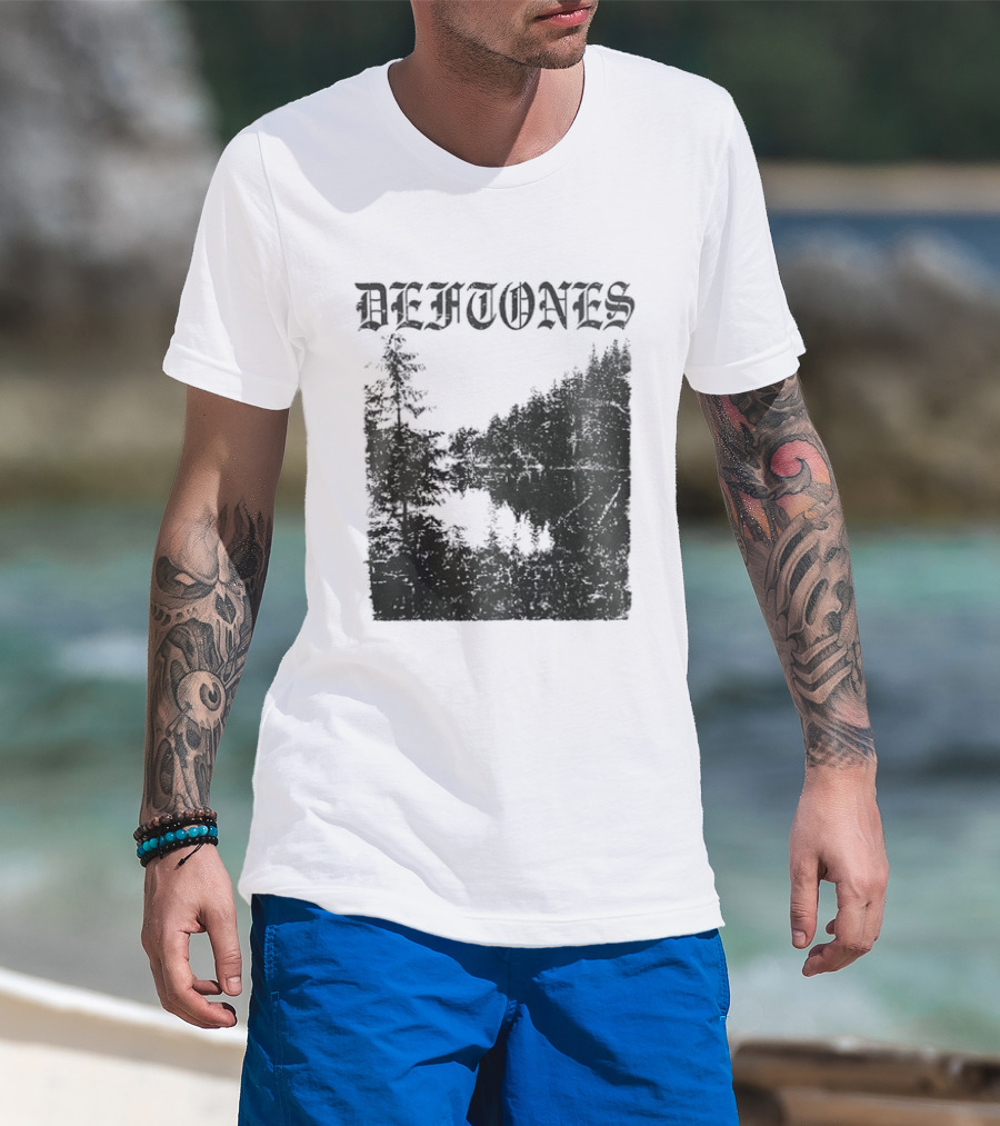 DEFTONES Forest Lake Landscape Alternative Metal T-Shirt