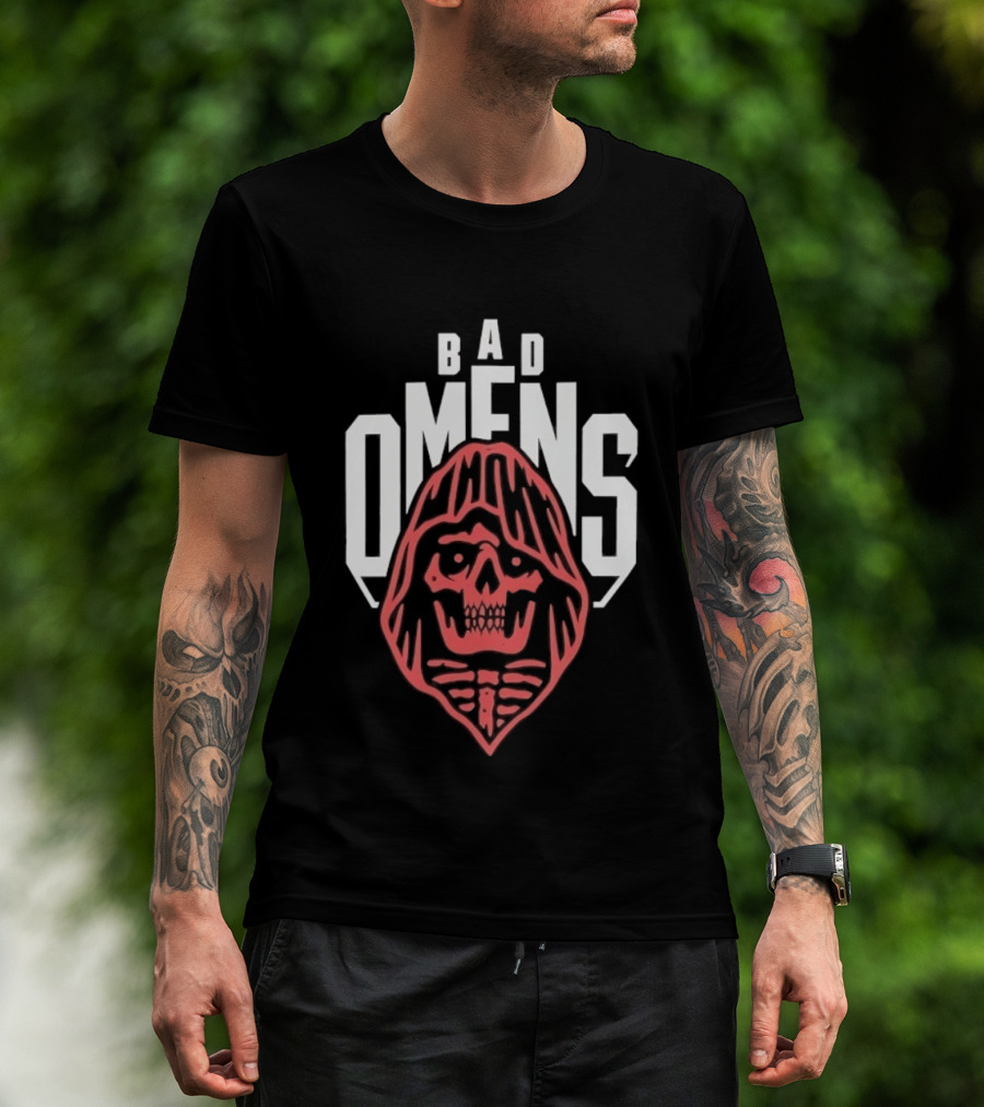 Bad Omens Skull Hooded Metalcore Heavy Metal T-Shirt